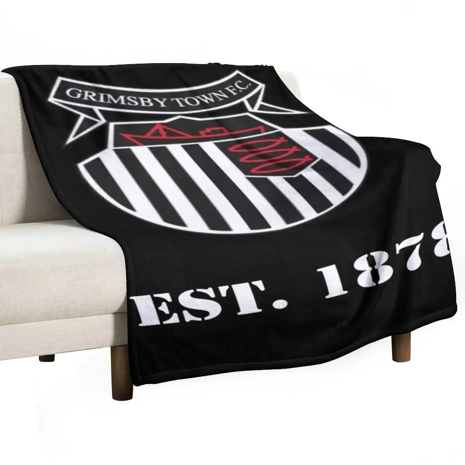 

GRIMSBY TOWN FC Throw Blanket Plush Softest Decorative Sofa blankets and throws Blankets