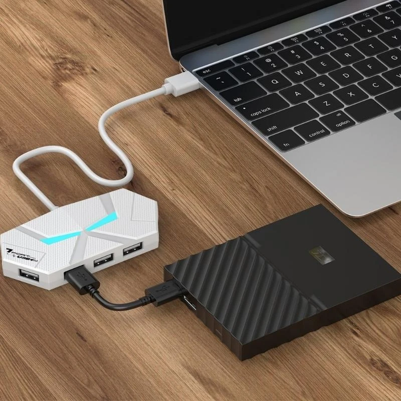 Porta espansione hub USB del computer non richiede energia esterna con dissipazione del calore per adattatori USB