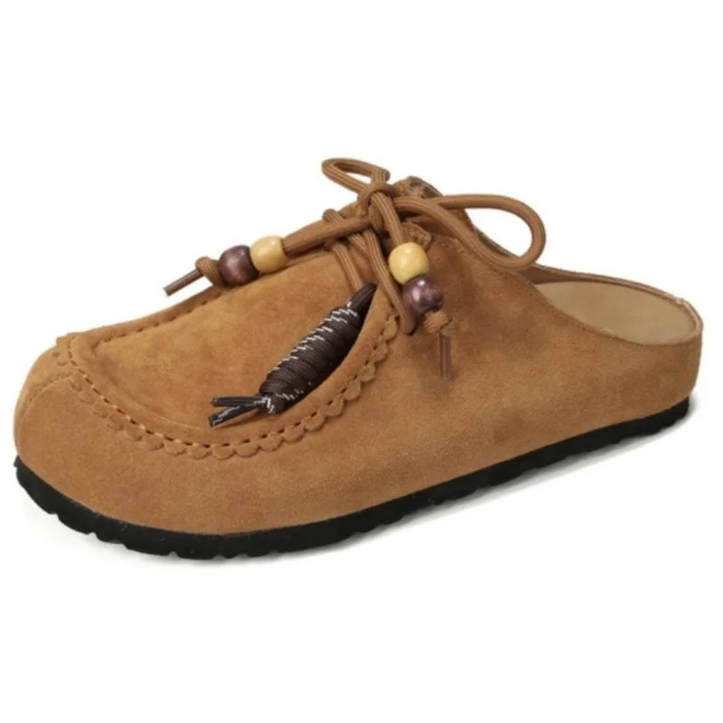 

Женские тапочки на толстой подошве с круглым носком на плоской подошве, уличные повседневные женские шлепанцы, однотонные нескользящие легкие женские сандалии