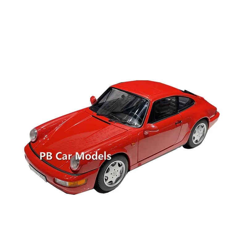 Norev  original 1:18 Carrera4 simulation alloy car model car trim in red