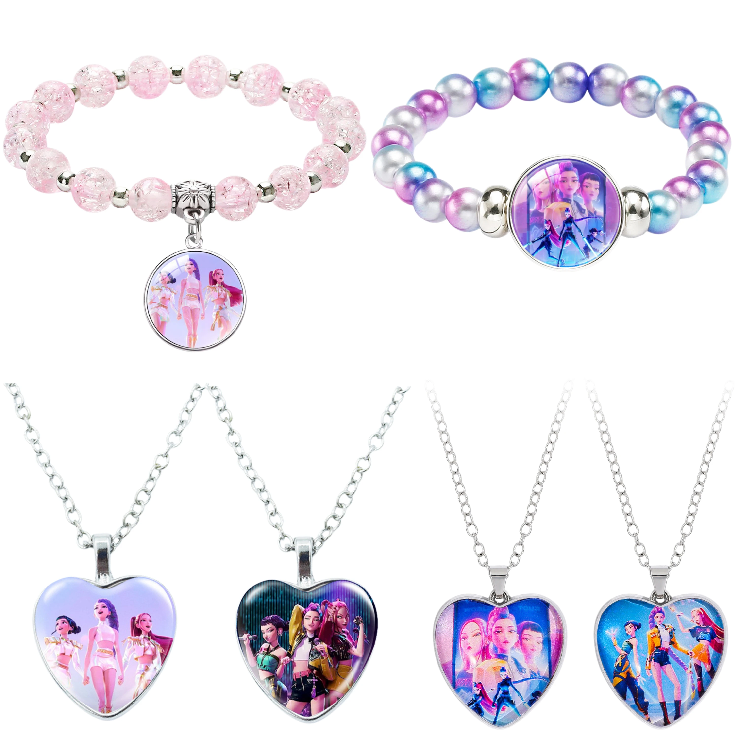 Nouveau Bracelet Anime K-Pop Rumi Mira Zoey, Collier, Bijoux Cosplay K-Pop, Accessoires, Cadeaux de Fête pour Fans et Enfants