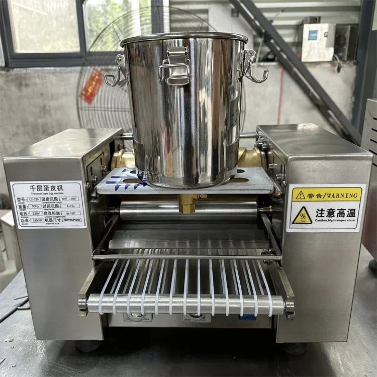 

For Commercial Automatic Mini Mille Egg Crepe Machine Thousand Layer Cake Pancake Egg Skin Crepe Millecrepe Making Machine