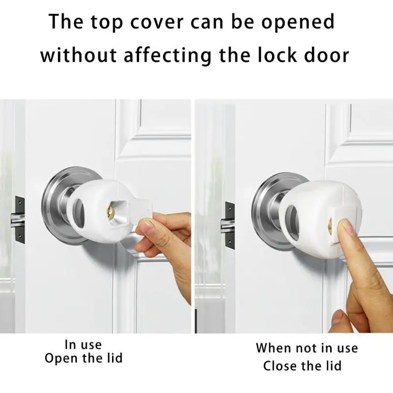 U13F سلامة الطفل مقبض الباب حامي حالة الطفل دليل الباب مقبض واقية كم حماية الأطفال من الوصول غير المقصود