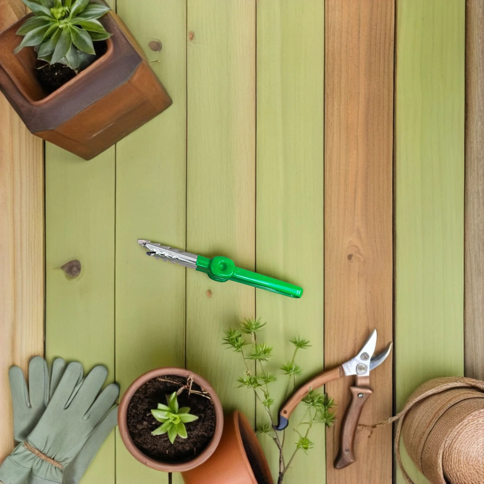 1 قطعة ملقط حديقة خفيف الوزن محمول لزراعة العناية النضرة بونساي صياغة الاستكشاف في الهواء الطلق أداة متعددة الاستخدام #6