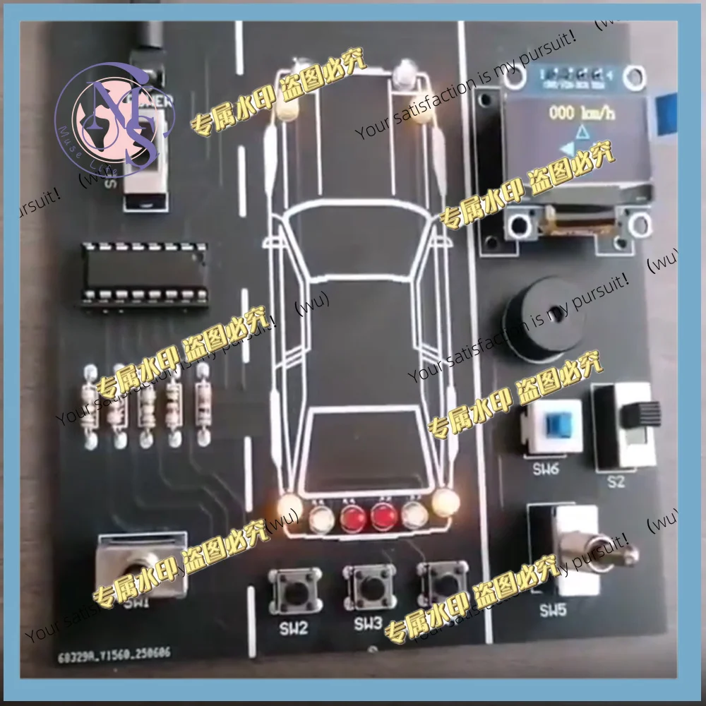 DIY Parts Car Driving Simulator DIY Soldering Practice Kit Electronic Project for Students Welding Practice
