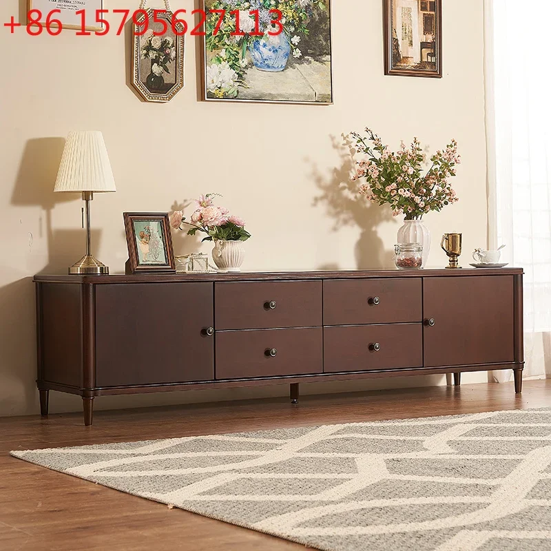 

Тумба под телевизор в стиле лайт-люкс, постмодерн, низкая тумба из массива дерева, простая напольная тумба-шкафчик для небольшой квартиры, для гостиной.