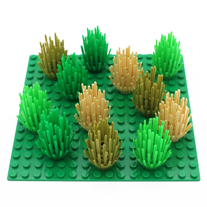 30pcs bag Moc 6064 Plant Prickly Bush 2x2x4 Grass Enlighten City Street View Building Blocks Bricks for DIY Children Toys