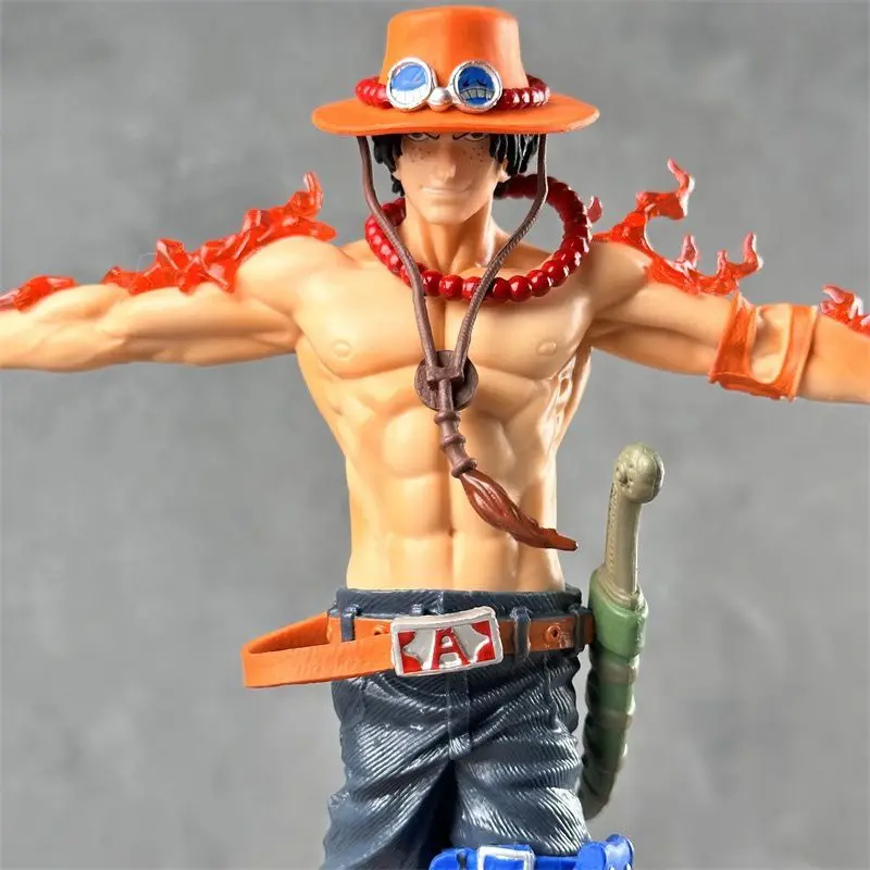 Figurka Ace z One Piece, nowa, fajna, kreatywna, animowana, model, ozdoba na biurko, modna, dekoracyjna, prezent na święta.