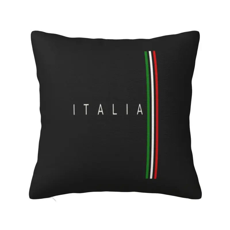 

Custom Italy Flag Pillow Case Italys Qatar Cushions Cover Square Pillowcase