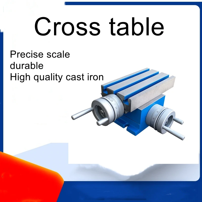 

Прецизионный поперечный стол 185*100 мм, сверлильный и фрезерный станок, Тяговая пластина, скользящий стол, направляющая, ручной кренк, небольшая Тяговая пластина