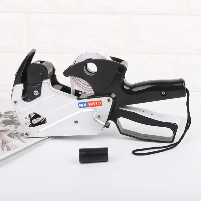 N0HB MX-H813 A-line 8 Digits Price Tag Labeler Labeller Label Paper For Retail St