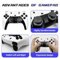 VILCORN 1PC/2PCS 2.4G Wireless Gamepad for M15 & X9 Game Stick Plug & Play Game Controller for SF3000HD Handheld Console Gaming 5