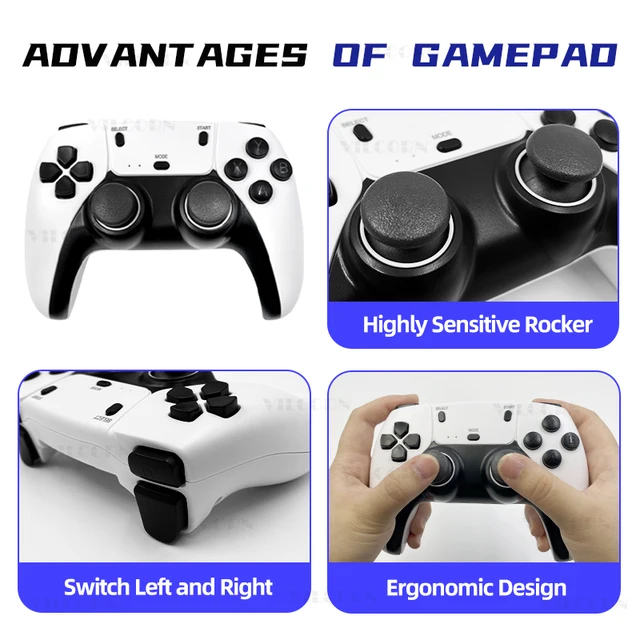VILCORN 1PC/2PCS 2.4G Wireless Gamepad for M15 & X9 Game Stick Plug & Play Game Controller for SF3000HD Handheld Console Gaming 5