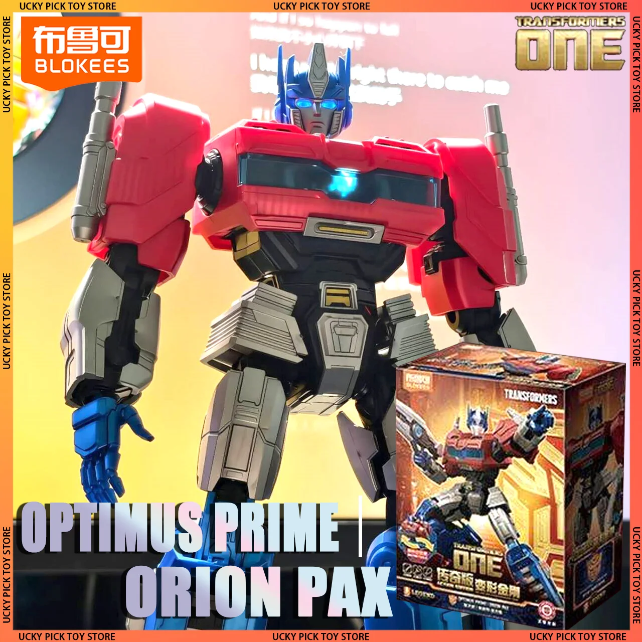 Nuevas Blokees Transformers One Action Edition Optimus Prime Orion Pax iluminación ensamblada figuras de acción modelo móvil juguete de regalo