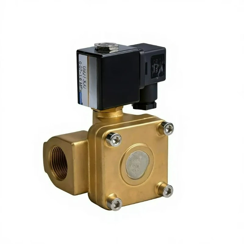 0927 Series Pilot Operated Solenoid Valve 10mm Throttle Brass Control Valve