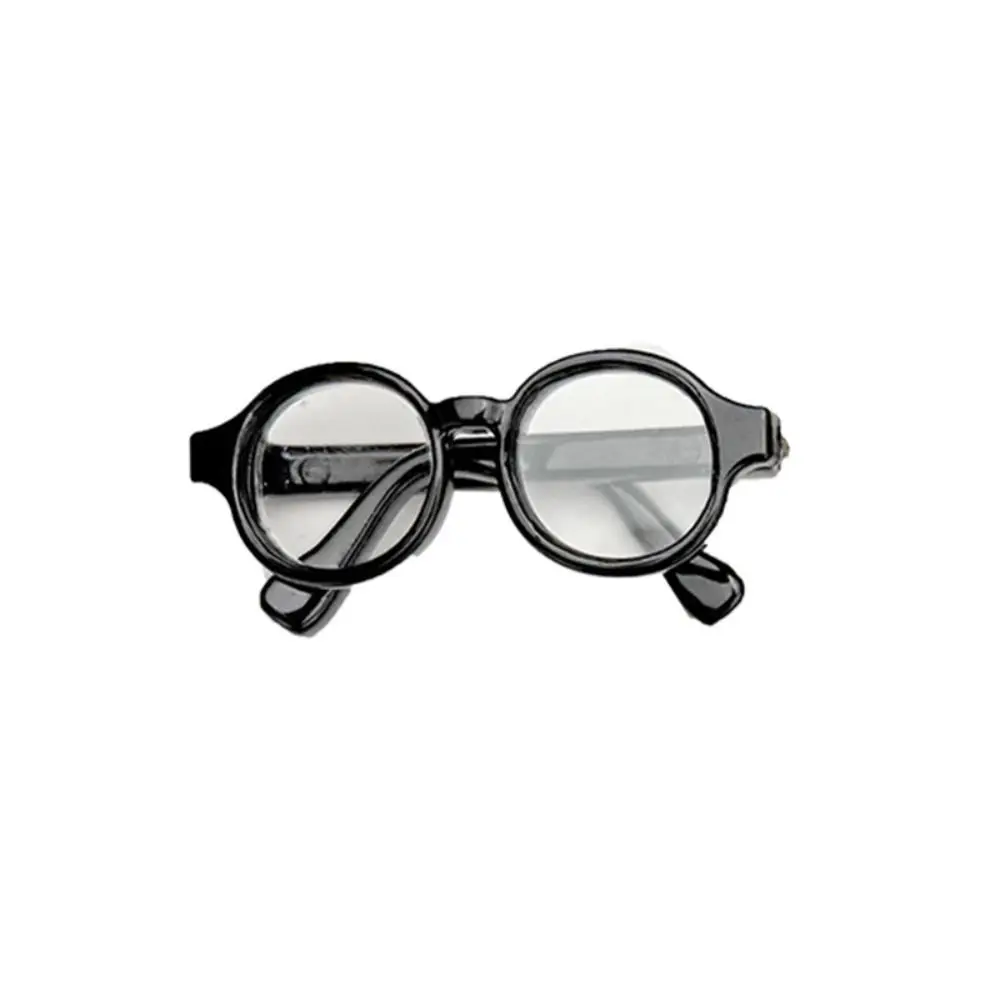 نظارات شمسية مصغرة شفافة بتصميم 4 سم للنظارات، سلسلة نظارات مصغرة 10 سم، إكسسوارات نظارات شمسية مصغرة شفافة