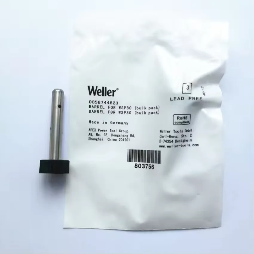 Myto hot sales Weller tube Stainless Steel barrel for WSP80 soldering handle and WSD 81i Soldering Station