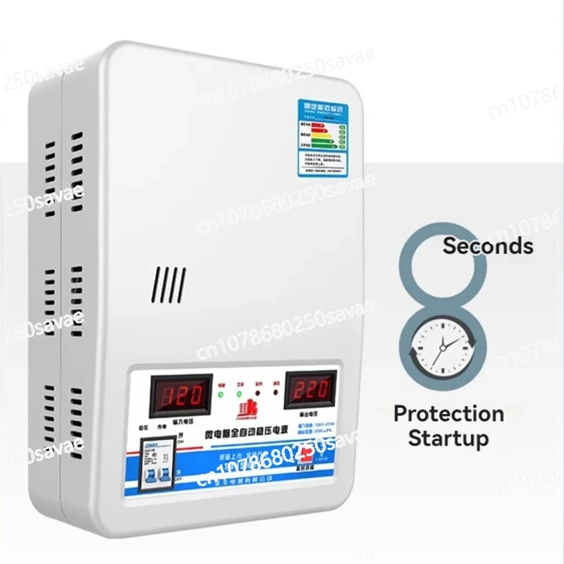 Voltage Stabilizer 220v Automatic Household High-Power 20kw Air Conditioner Special Dual Screen Digital Display Voltage Regulato