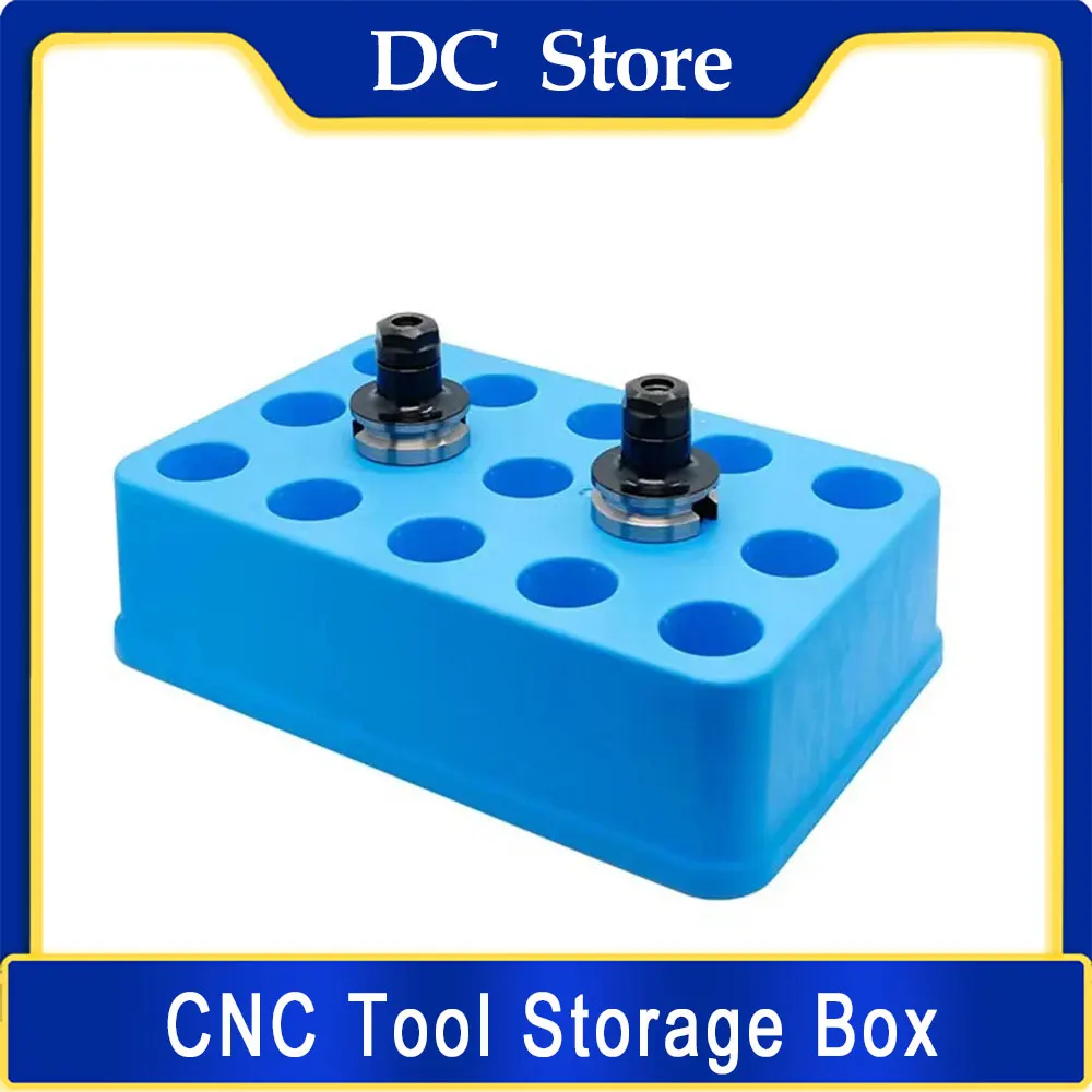 CNC Machining Center BT40 Tool Holder BT30 BT50 ER32 Collet Storage Box Milling Cutter Case Hard Plastic Tool Holder Organizer