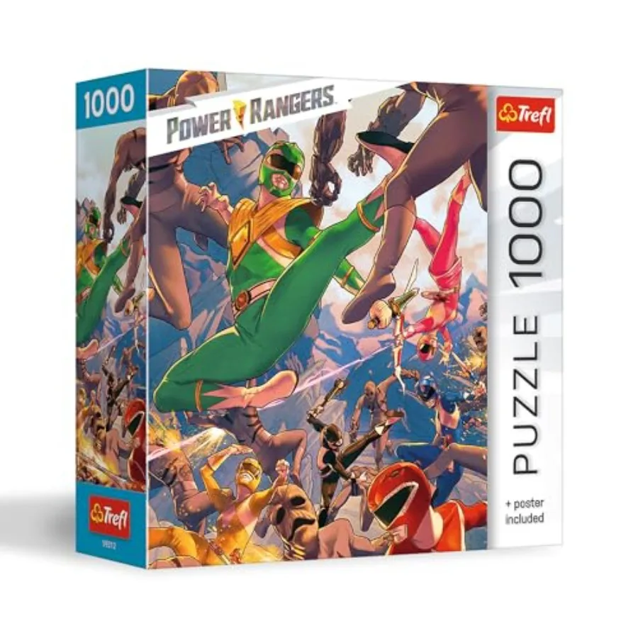 Power Rangers - in the Heat of Battle 1000 Piece Jigsaw Puzzle 27x19 Print, DIY Puzzle, Creative Fun, Classic Jigsaw for Adults
