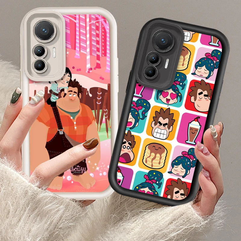 Disney Cute Wreck-It Ralph Eye Ladder For Xiaomi MI 14 12T 11 Lite Poco M3 X5 X4 F5 F4 F3 F2 GT Pro 5G Soft Phone Case