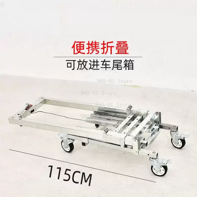 Portable Folding Retractable Stacker Trolley Adjustable Hand Artifact For Lifting Handling Bearing 60Kg