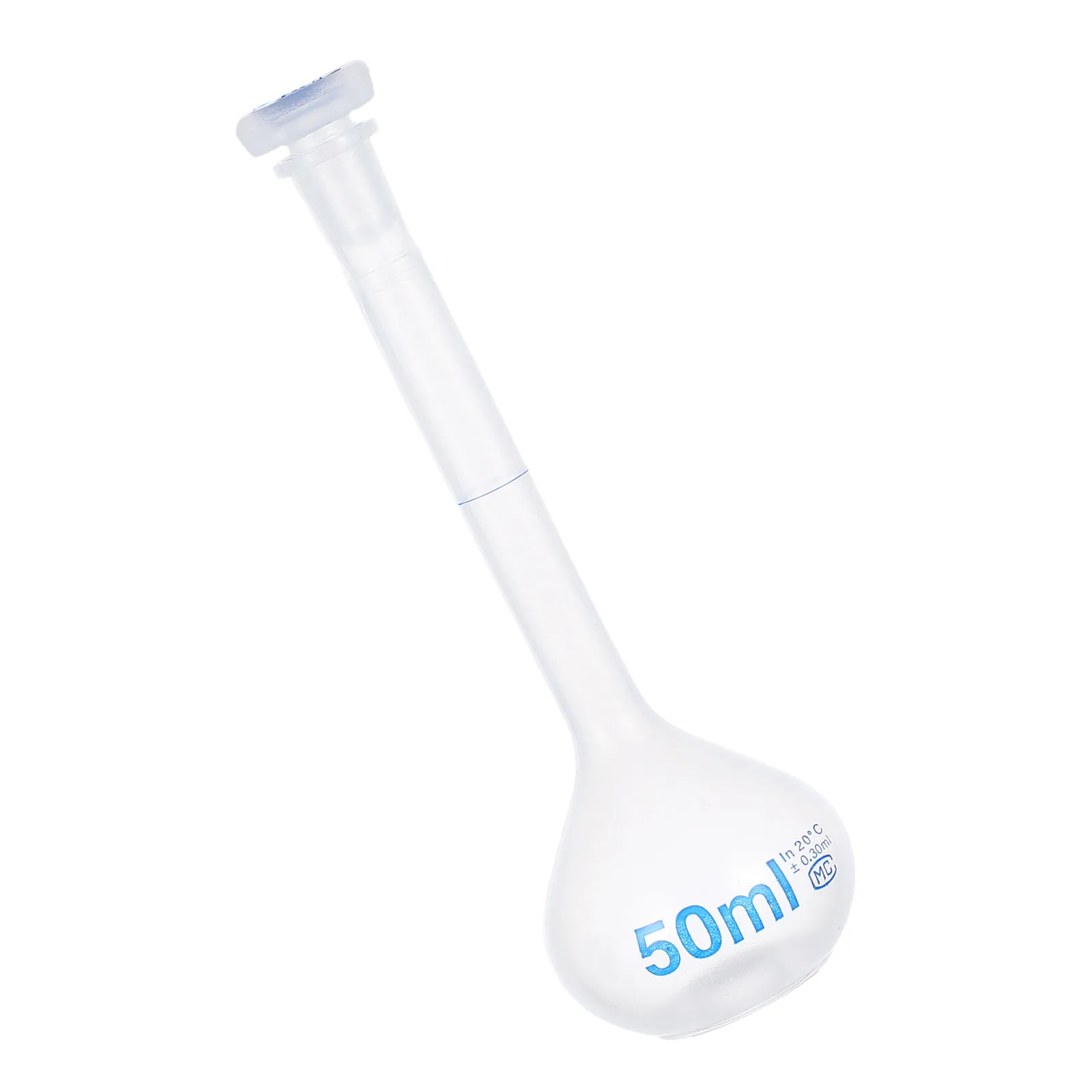 50Ml Polypropylene Volumetric Flask Plastic Science Reagent Bottle Transparent Laboratory Container Chemistry Biology Liquid
