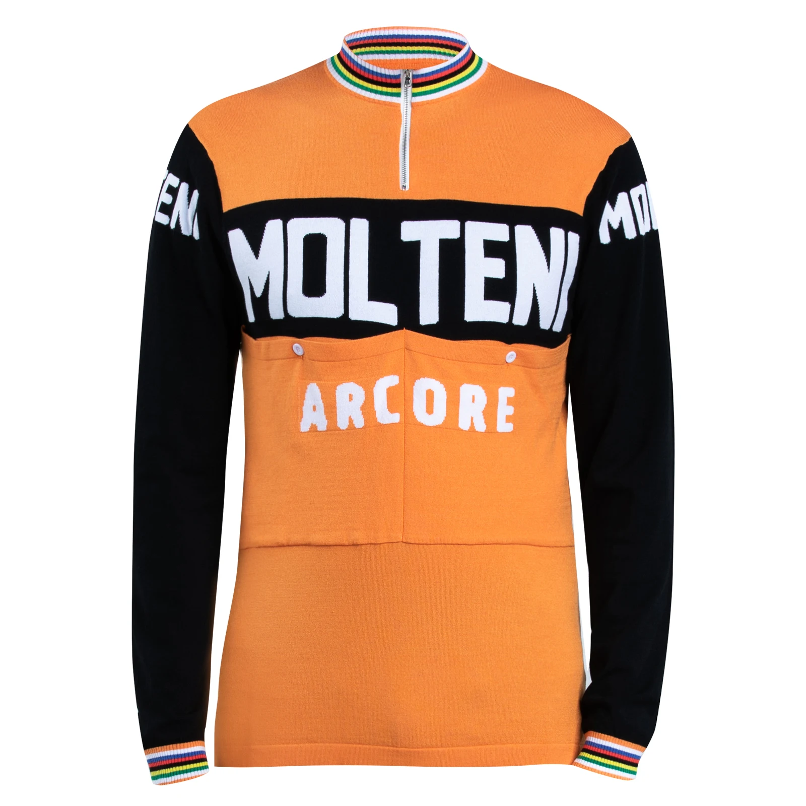 

Molteni Arcore Merino Wool Long Sleeve Retro Cycling Jersey