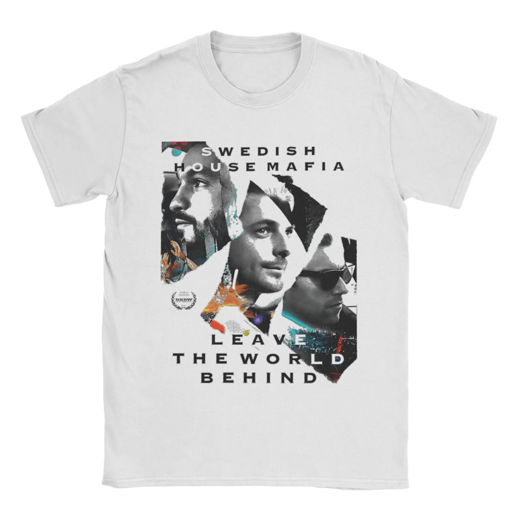 DJ السويدية البيت المافيا تي شيرت الرجال الجدة القطن تيز Crewneck قصيرة الأكمام تي شيرت بلوزات حجم كبير