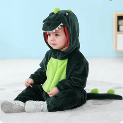 Baby Kigurumi Dinosaur Cartoon Romper Infant Kids Animal Jumpsuit Toddler Clothes Bodysuits Girls Boys Cosplay Pyjamas Costume