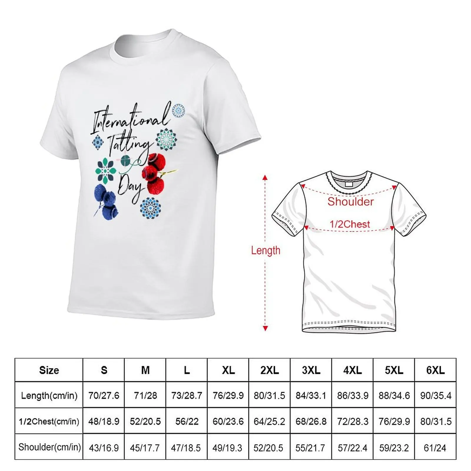 Internation Tatting Day Design T-Shirt t shirt men 100% cotton luxury brand t shirt for man T-Shirt