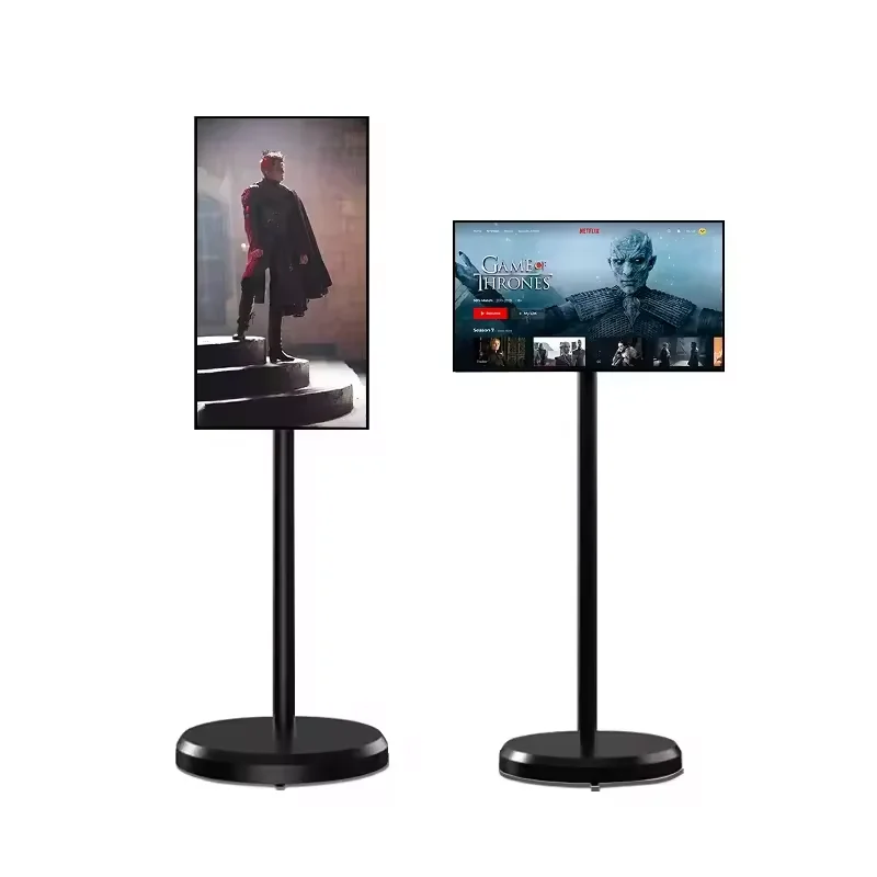 22 Inch Floor Stand Smart TV Android Touch Screen Vertical & Landscape Eye Care IPS Display Large Battery Smart Thin Edge Tablet