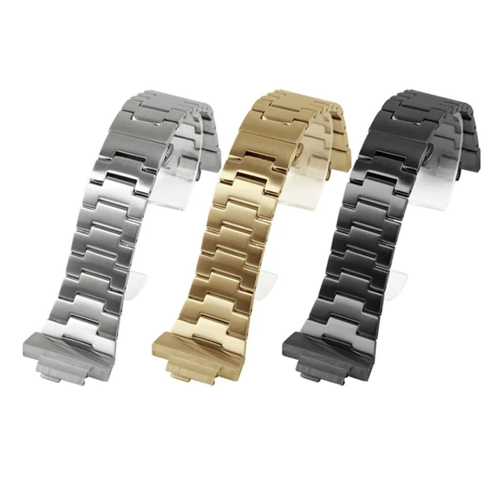 

Stainless Steel Watchband For GM-110 Solid metal quick release watch chain Strap Band Sport Watch Accessories Bracelet Belt