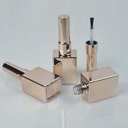 15ML Nail Polish Bottles Empty Nail Gel Glass Electroplated Gold Colors Beauty Oil Packing Bottles Nail Gel Containers