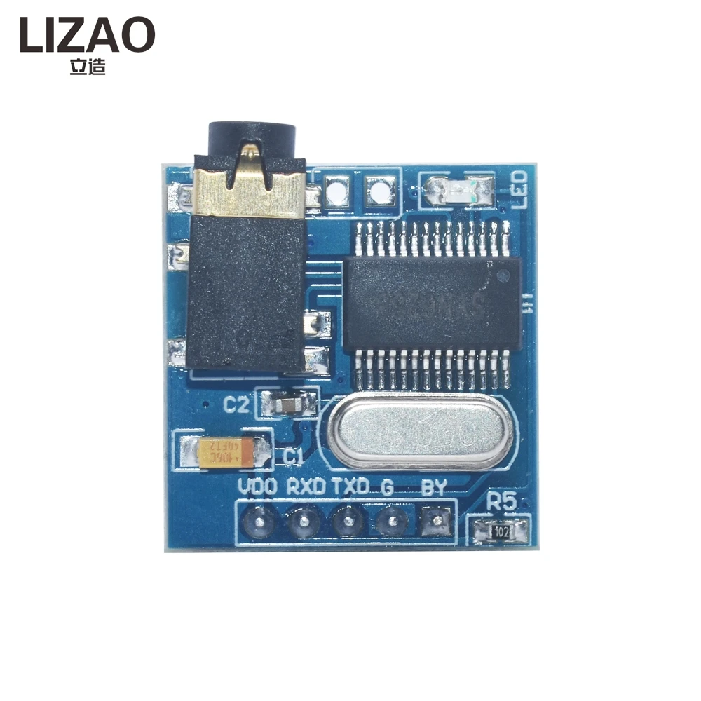 modulo-de-sintese-de-fala-lizao-syn6288-placa-de-voz-com-controle-multicomando-e-alto-falante-para-projetos-de-texto-para-fala