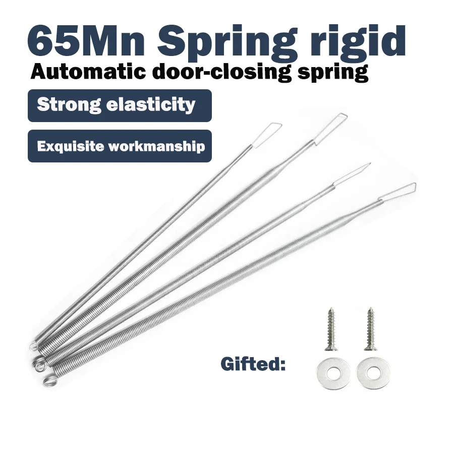 65Mn Tension Spring Heavy-Duty Automatic Sliding Door Closer, Adjustable Screen Door Closer for Terraces, Barns and Storm Doors,