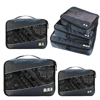 3Pcs Set Portable Travel Luggage Organizer Storage Bags For Shirts Clothes Underwear Mesh Packing Cube Handbag Travel Suitcase