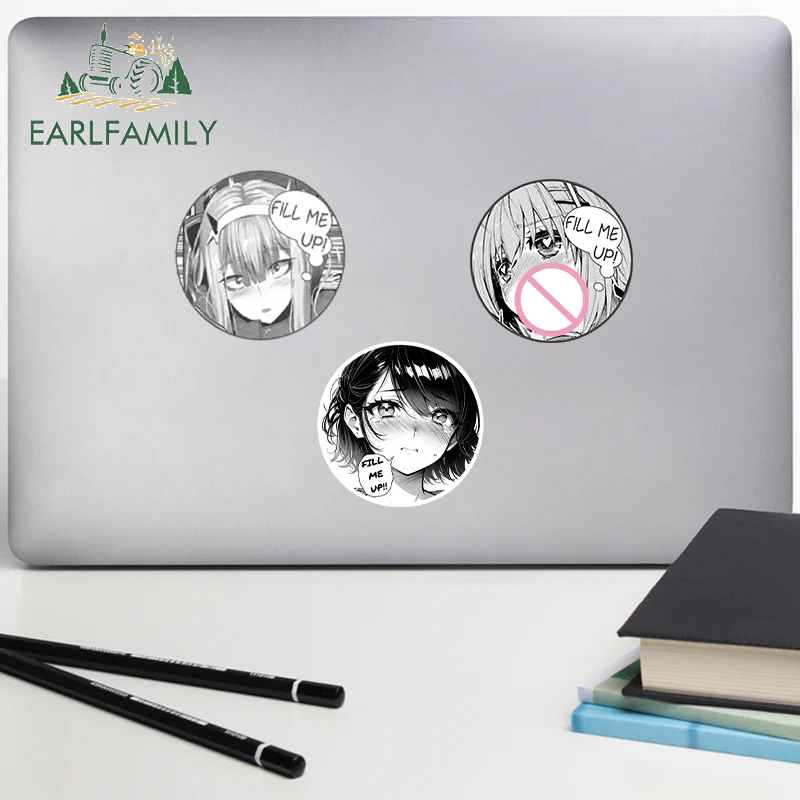 EARLFAMILY 13cm x 13cm für Mich Bis Null Zwei Auto Aufkleber Scratch-Proof Vinyl Abziehbilder Wasserdicht nette Anime Auto Styling