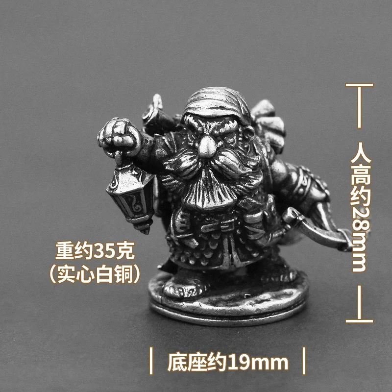 Miniatury biała miedź karzeł legion żołnierze figurki Model figurki zabawki chłopcy Cartoon metalowa lalka ozdoba akcesoria