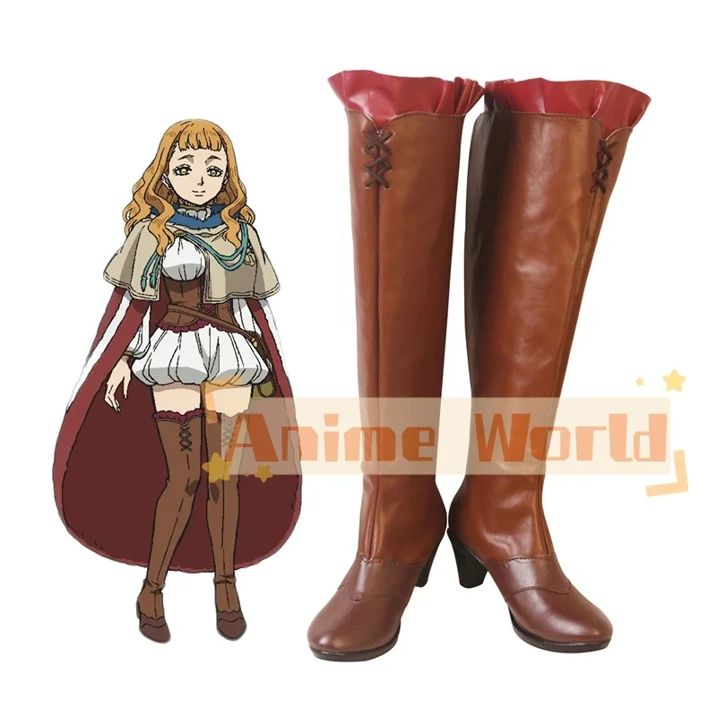 

Mimosa Vermillion Cosplay Boots Brown Shoes Mimosa High Heel Shoes Custom Made