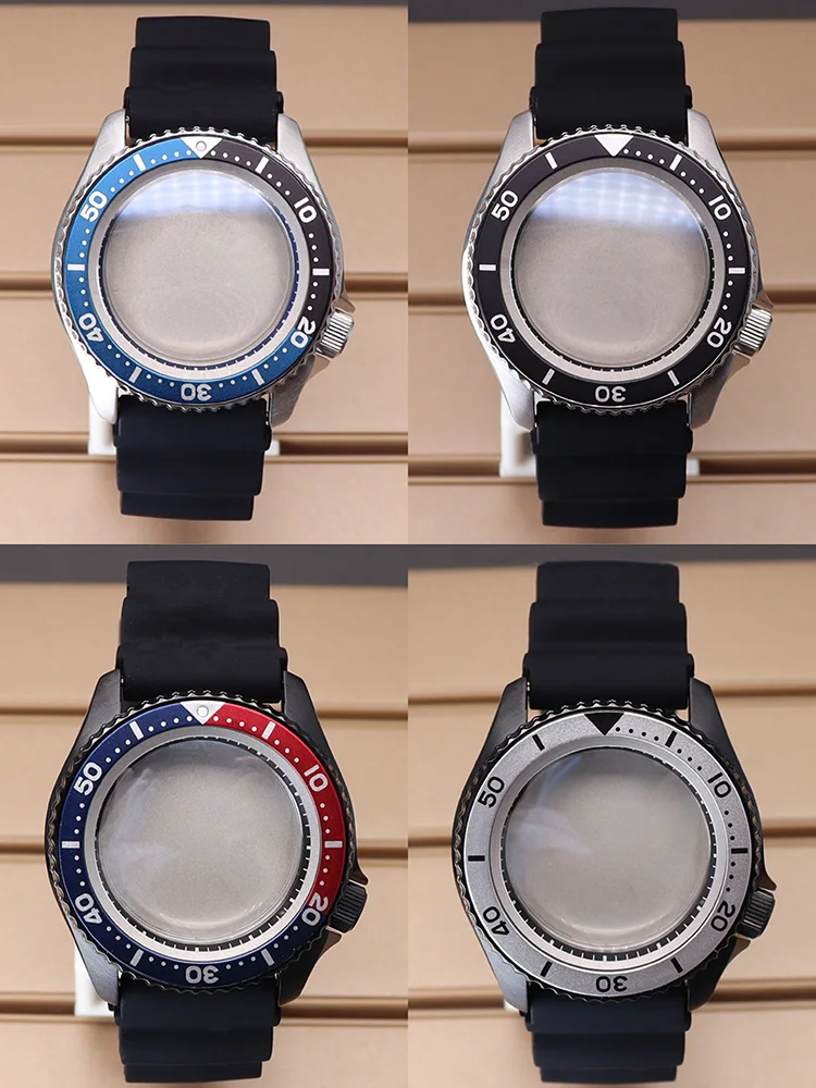 

Silvery/Black 42.5mm series Watch Case Sapphire Crystal Waterproof For Seiko NH35 NH36 NH34 Automatic Movt NH35 Watch Accessory