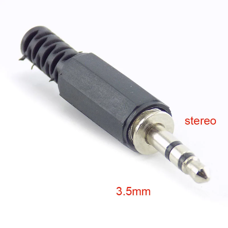 5/10pcs 3.5mm 2/3 Pole mono Audio Connectors Jack Plug Headphone Male Adapter 3.5mm jack plug 3.5 Male Plug Wire Terminals A7