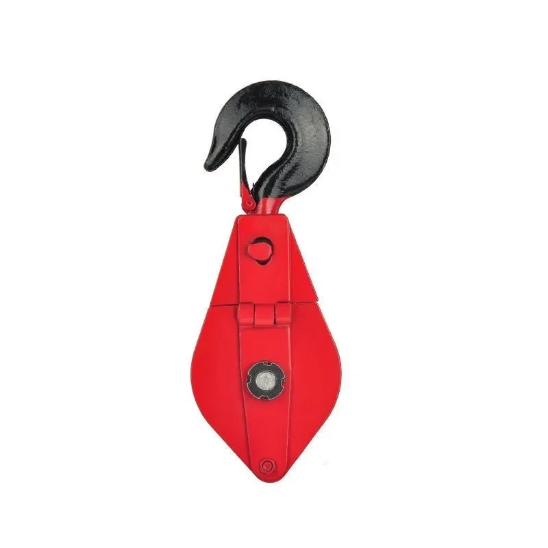 Fixed pulley block with bearings, manual labor-saving lifting pulley, wire rope pulley, hook pulley