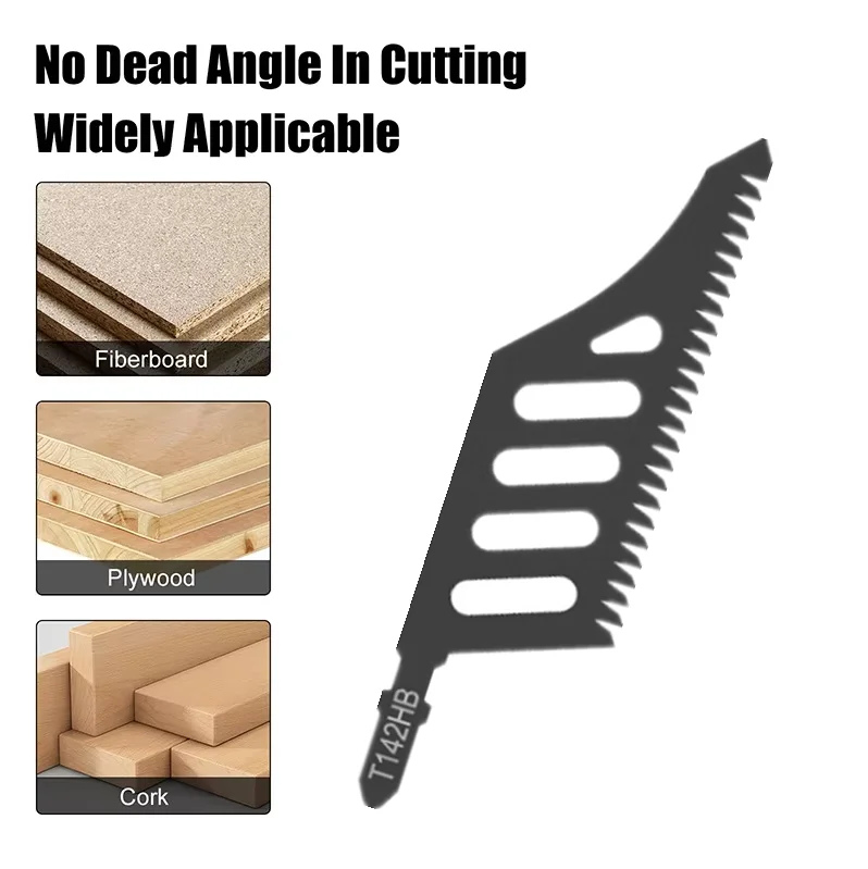 

18TP T142HB Полотно для лобзика Сверхмощный Т-образный хвостовик для резки заподлицо Сменные грубые зубцы Дерево Алюминий Плотное пространство Точная резка тоже