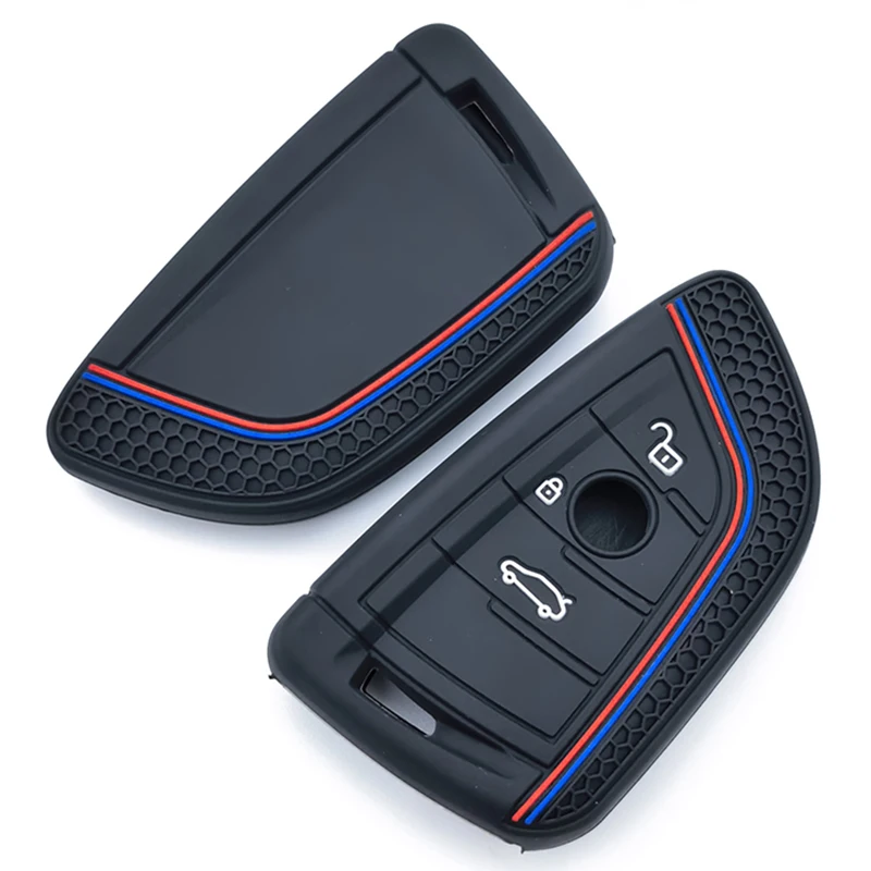 シリコン製リモートカーキーケースカバー BMW F48 F46 F10 F20 F30 X1 X2 X3 X4 X5 X6 Z4 1 2 3 4 5 6 7シリーズ 7 ウォレットカーアクセサリー