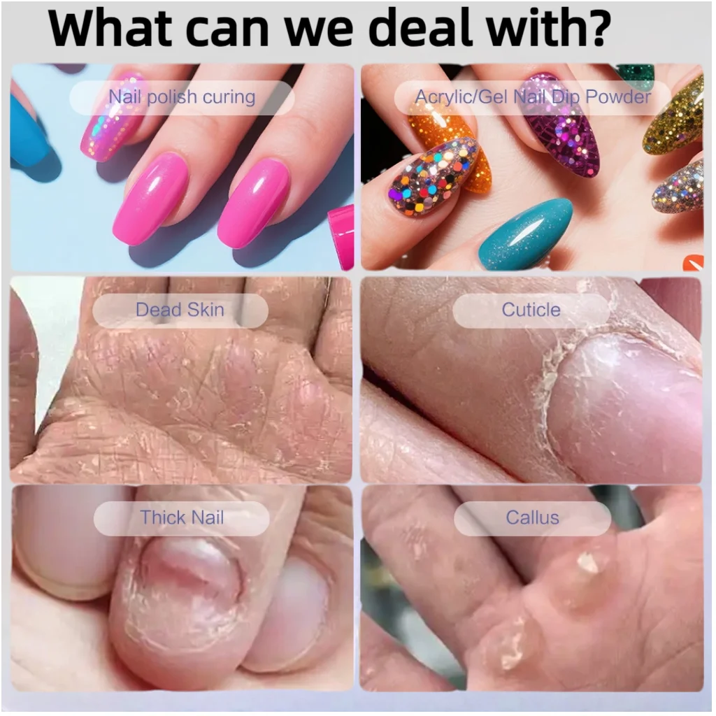 45000rpm profissional elétrica máquina de broca do prego brocas recarregável baixo ruído lixadeira arquivo para manicure salão ferramenta