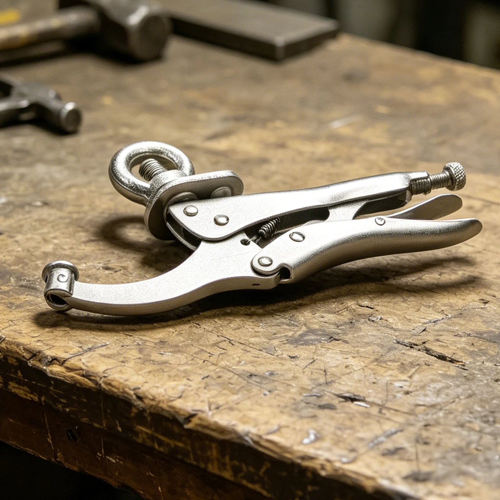 Drilling Operations Woodworking Clamp Secure Workholding Titanium Plated Jaw Opening 2-3 4 Inches For Woodworking Projects