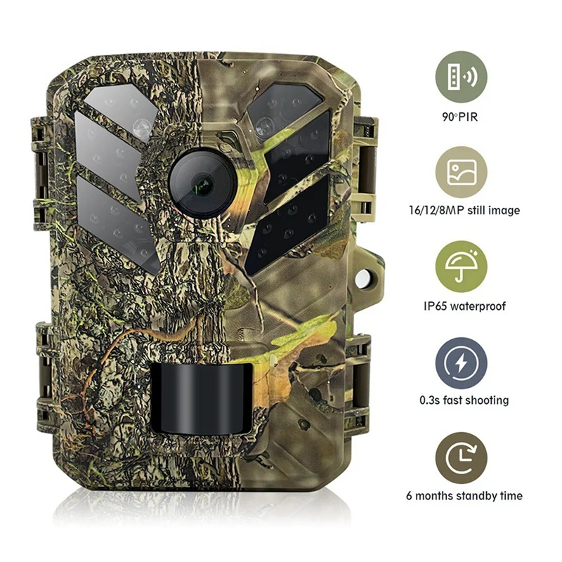 

Outdoor High-Definition Tracking Camera Trail Camera Full HD 1080P 24Mp Infrared Induction Night Vision Waterproof