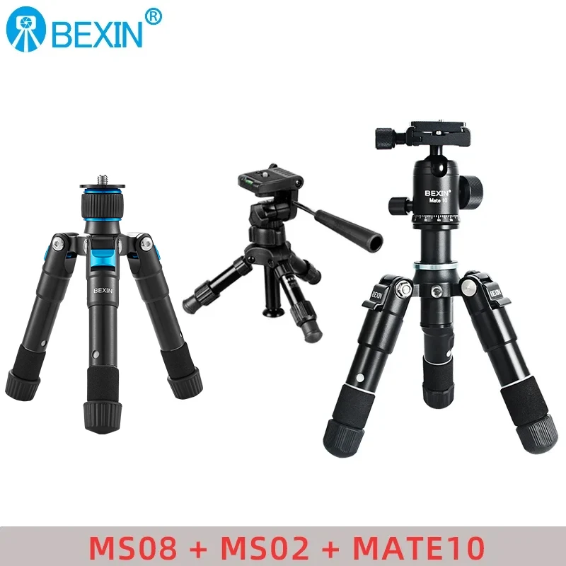 BEXIN 휴대용 경량 여행용 삼각대 – 미니 스마트폰, DSLR 카메라 및 아이폰용 유연한 컴팩트 스탠드