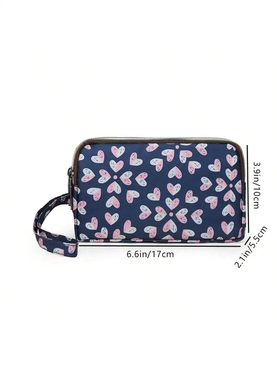 Hand-held bag - new style Korean version zero wallet with large capacity, three layers, zipper closure, long length, suitable fo